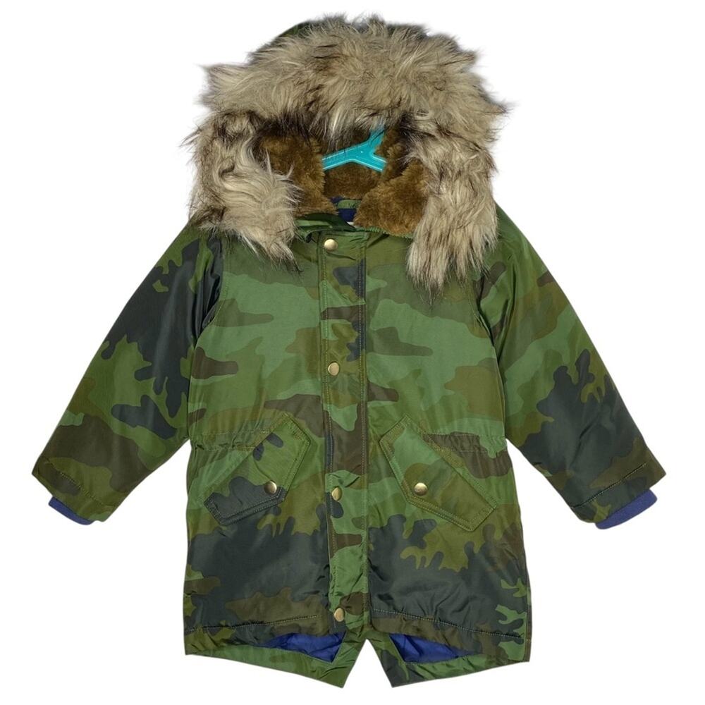 crewcuts Boys' Camouflage Parka Coat Jacket size 3